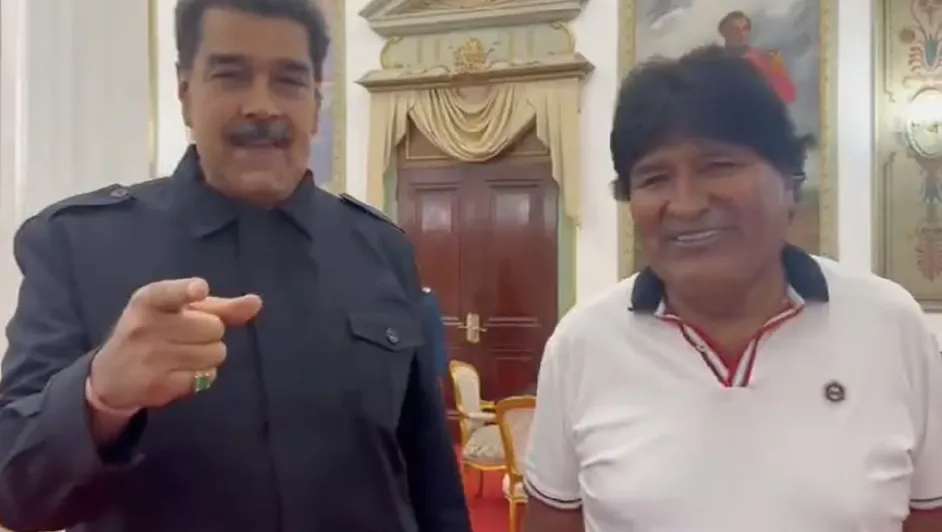 Maduro recibe al exmandatario boliviano Evo Morales en Caracas