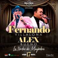 Fernando Villalona y Alex Bueno ofrecerán una “Noche de Mayimbes” en Hard Rock Live - Noticias de hoy en República Dominicana | De Último Minuto