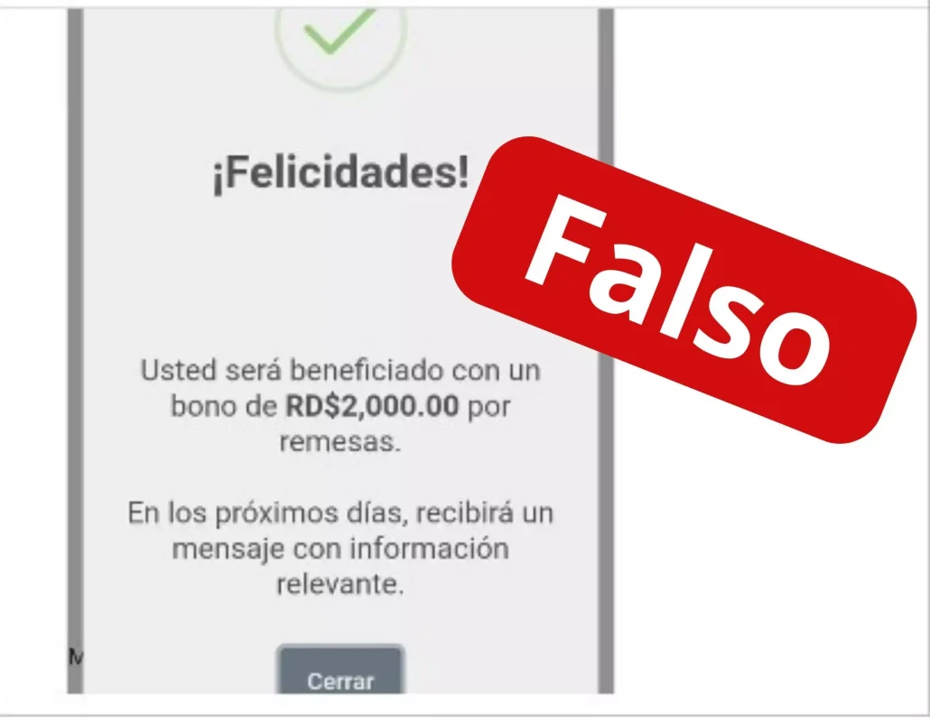Minerd informa circula mensaje falso para acceder a datos personales