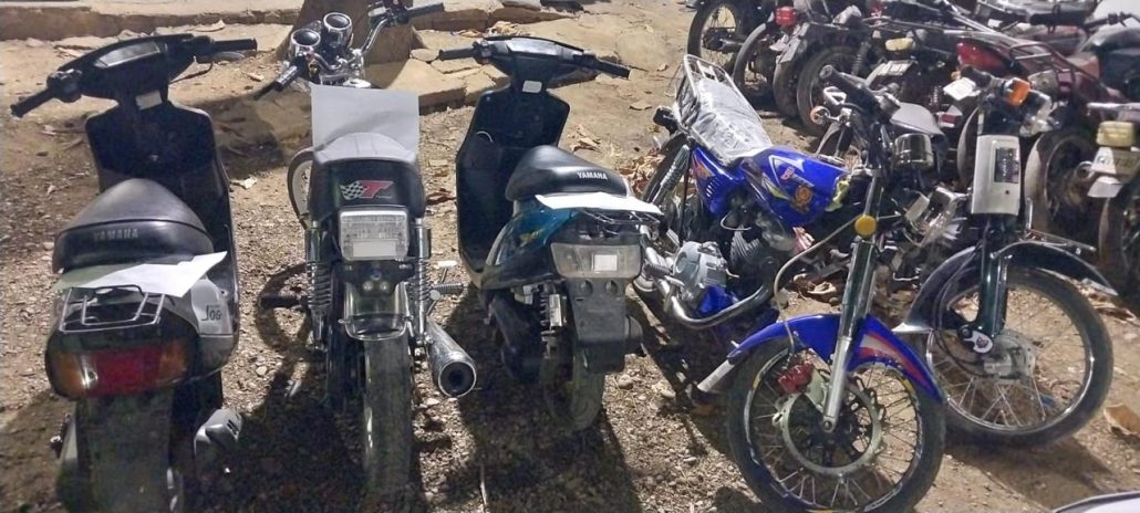 PN retiene cinco motocicletas participaban en carrera clandestina en Esperanza