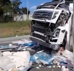 Reportan accidente de tránsito en la Circunvalación Santo Domingo, próximo a la Autovía de Samaná