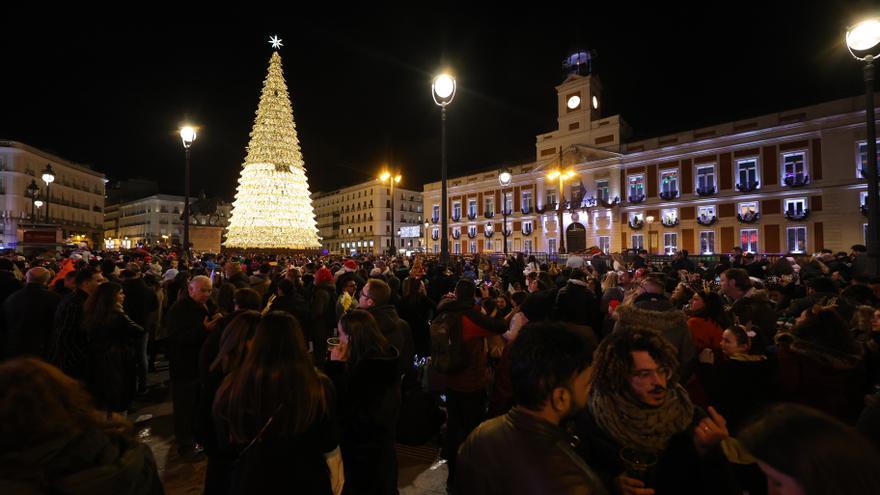 Unas 15.000 personas empezarán el año en la Puerta del Sol, el epicentro de España