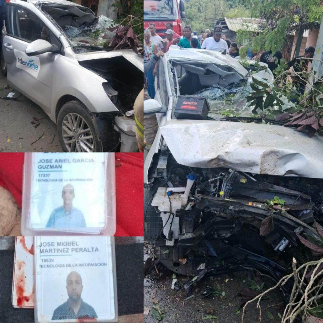 Individuos mueren en accidente de tránsito en carretera de Puerto Plata-Navarrete