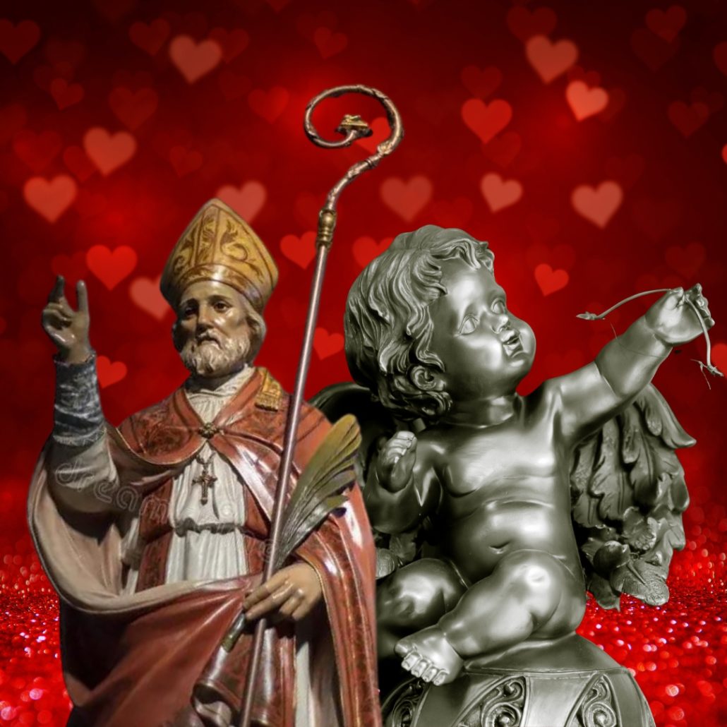 San Valentín y Cupido, dos personajes que marcan la celebración del amor