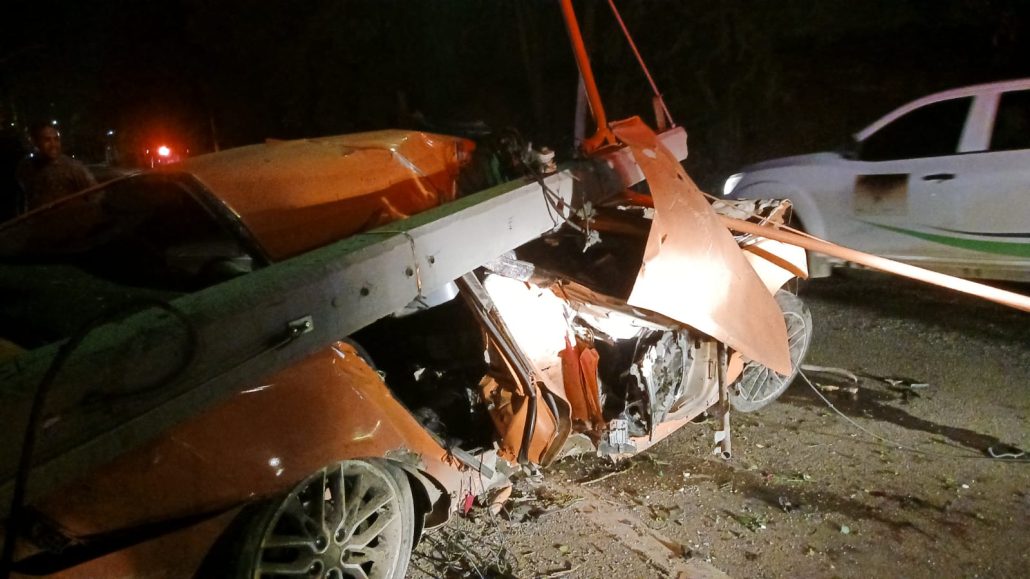 Un muerto y tres heridos en accidente de tránsito en la Autopista Joanquín Balaguer en Santiago