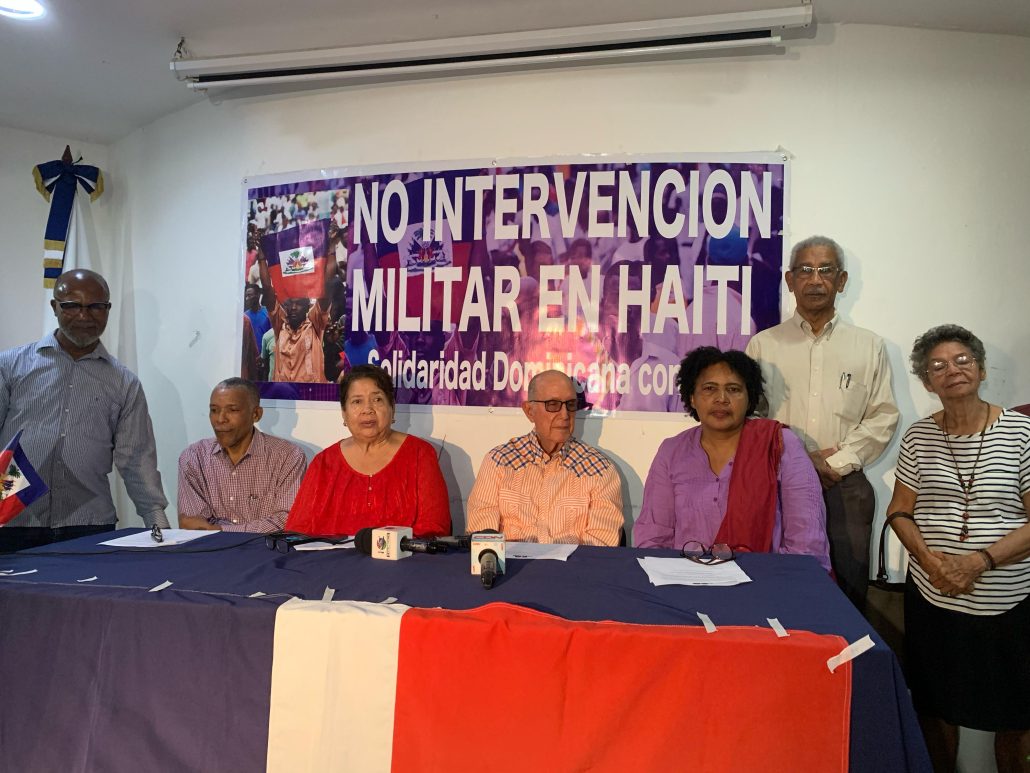 Organización Solidaridad Dominicana con Haití rechazan intervención militar