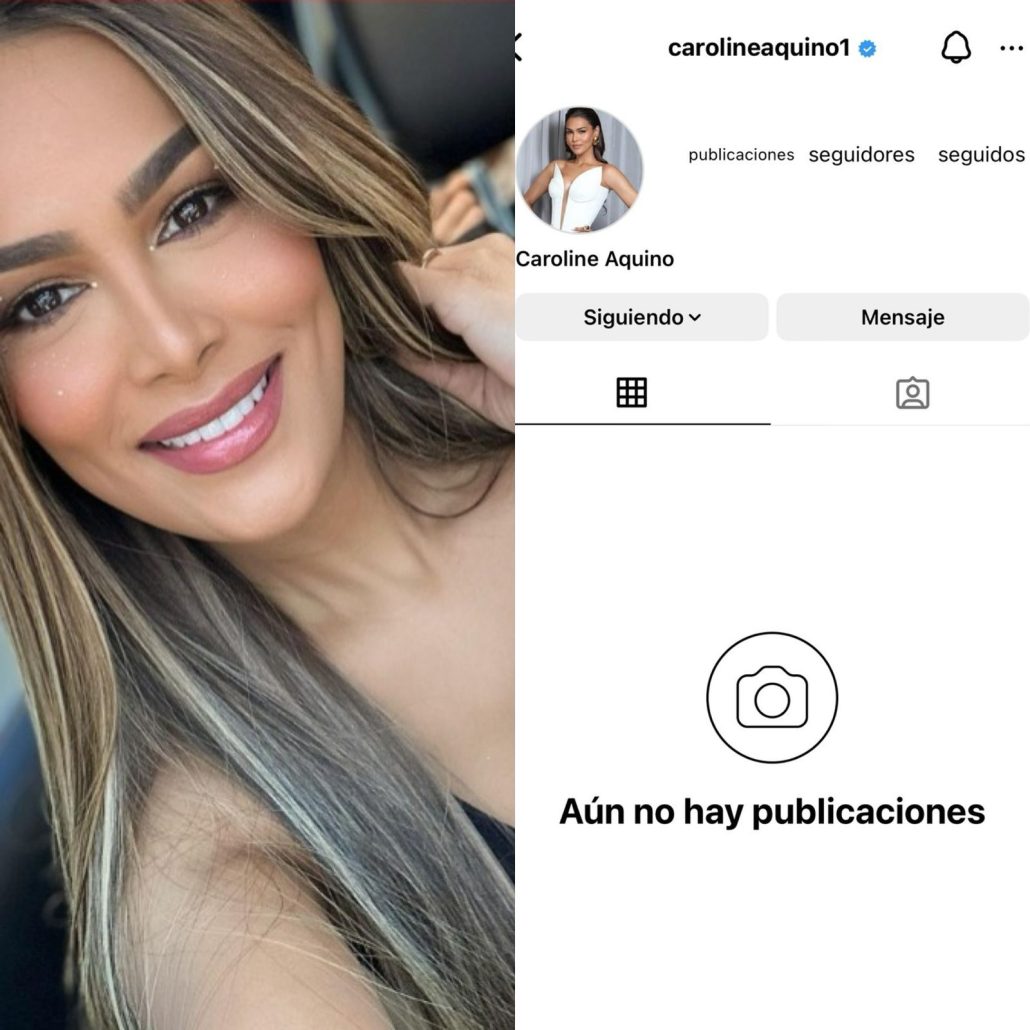 Caroline Aquino desactiva su cuenta de Instagram
