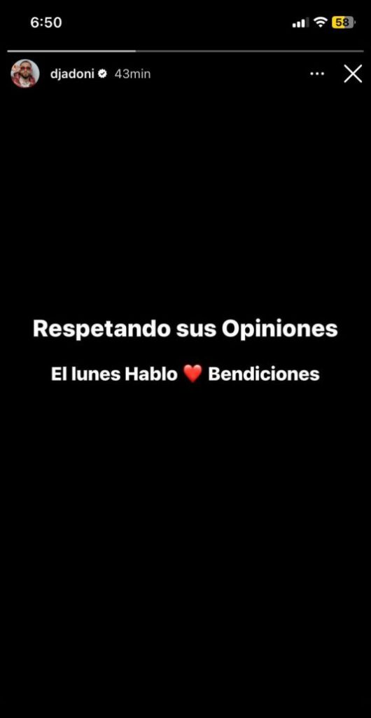 ¡Activen las notificaciones! DJ Adoni anuncia que hablará el lunes | De Último Minuto