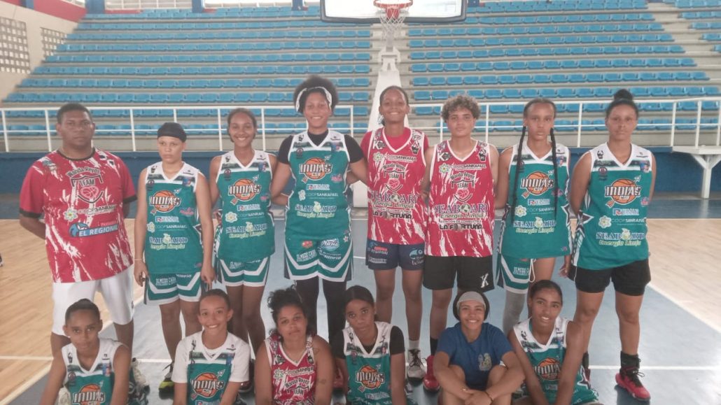 Indias club San Vicente vencen a Río San Juan en intercambio basket femenino libre