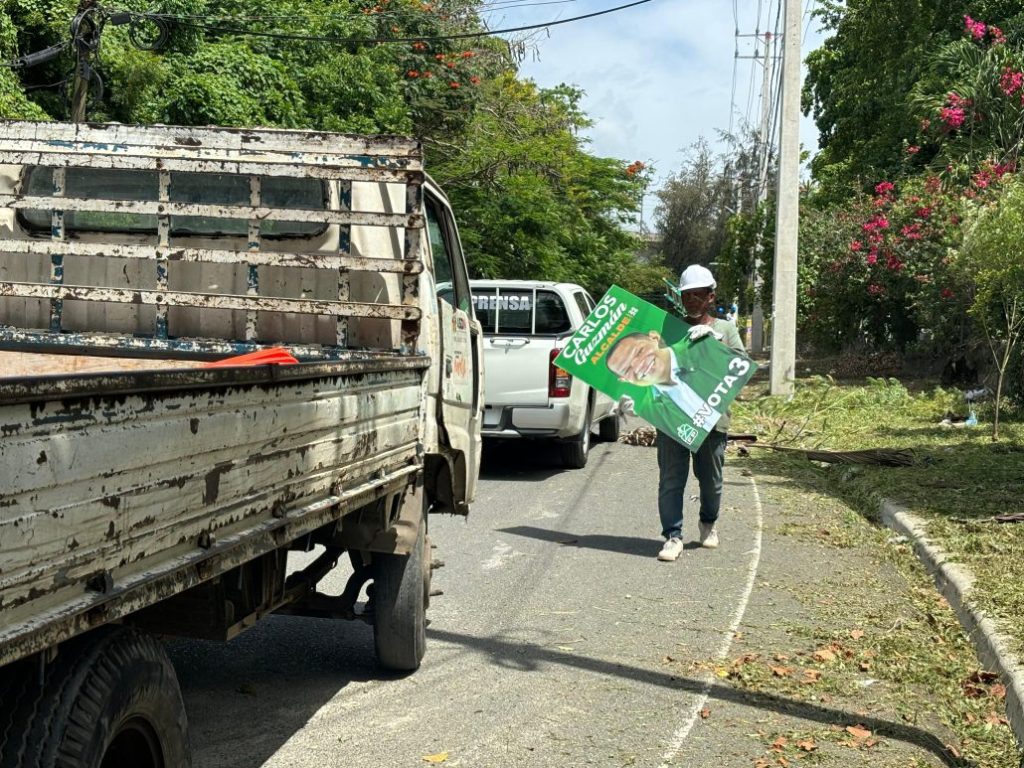 Alcaldesa de SDN inicia operativo para desmontar vallas de promoción política