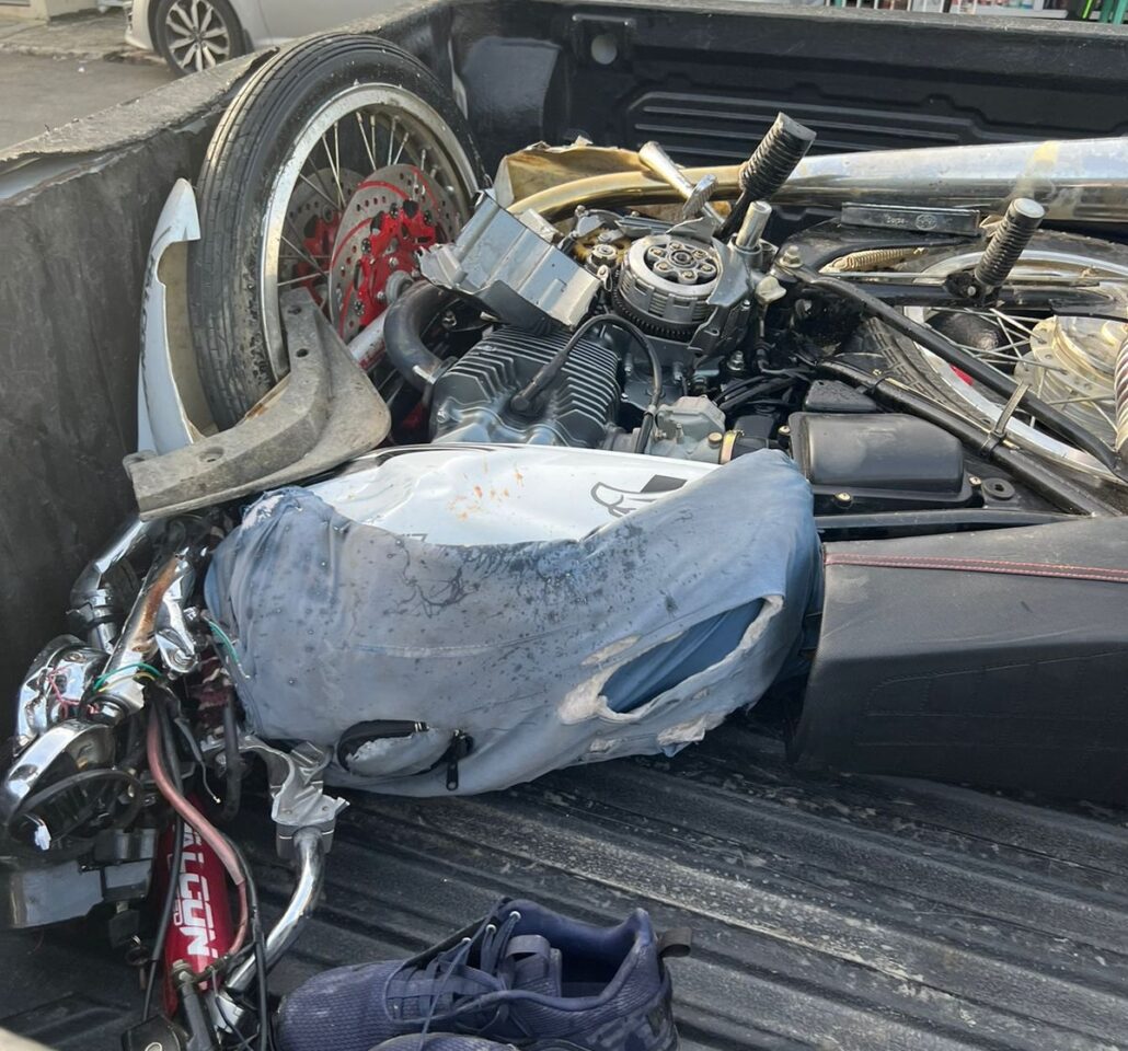 Muere motorista tras ser impactado por un carro en carretera Nagua-Cabrera