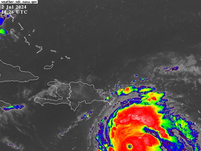 Acercamiento del huracán Beryl provocará lluvias en varias provincias desde horas matutinas