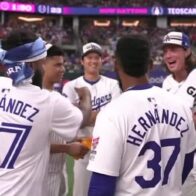 Vladimir Guerrero Jr. apoya a Teoscar Hernández en el Derby de Jonrones usando su camiseta - Noticias de hoy en República Dominicana | De Último Minuto
