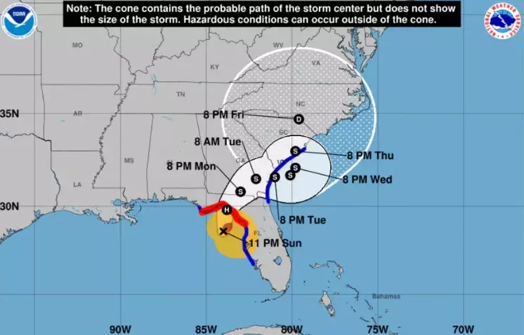 Huracán Debby se acerca a Florida con riesgo de marejadas ciclónicas letales