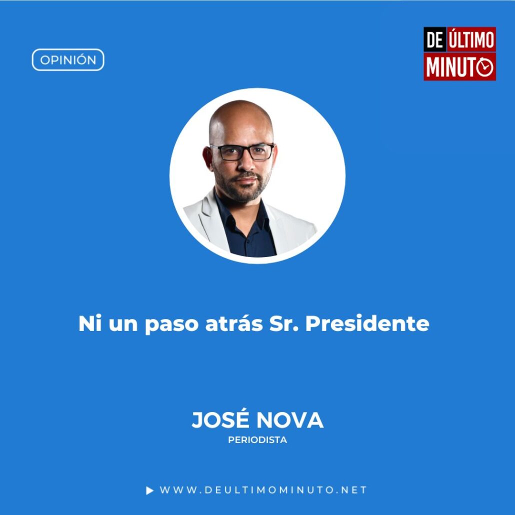 Ni un paso atrás Sr. Presidente 