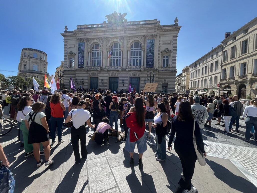 Miles de manifestantes en París en apoyo a mujer violada por decenas de hombres