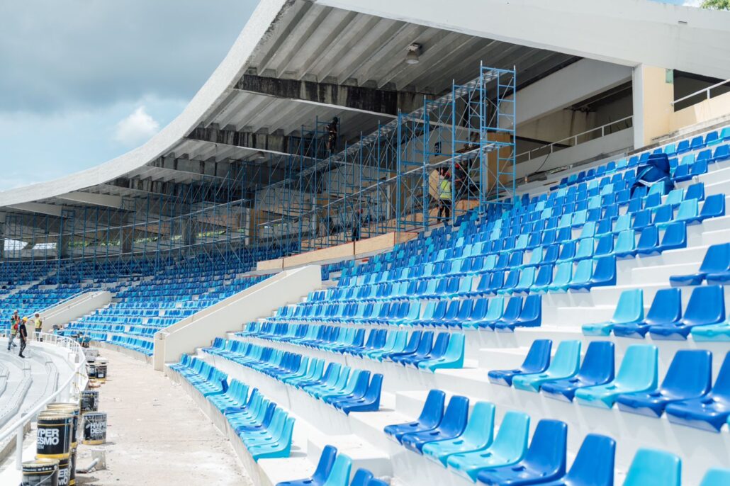 MIVED avanza en los trabajos de remodelación del Estadio Olímpico Félix Sánchez