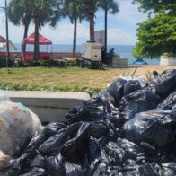 Instituciones promueven el reciclaje en limpieza de playa Güibia