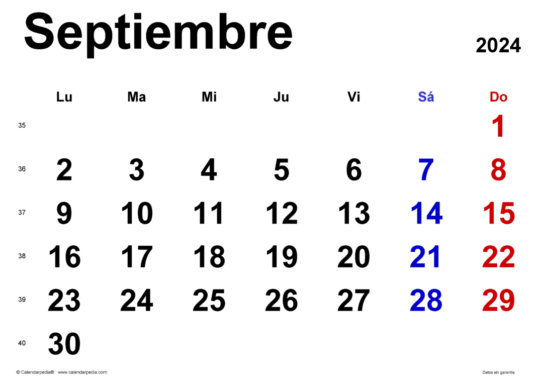 Agenda del día, martes 10 de septiembre del 2024