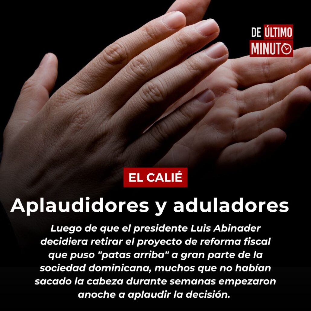 Aplaudidores y aduladores