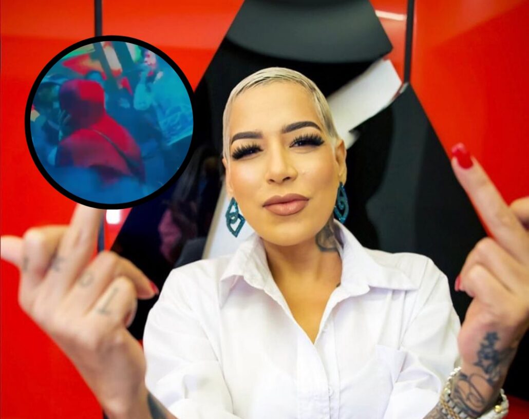 Circula video en el que Tekashi 69 agrede a influencer La Bloomberg en NY