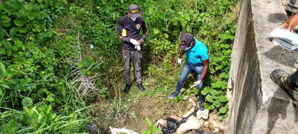 Hallan carne de cerdo en sacos abandonados, no restos humanos, en Sabana Grande de Boyá