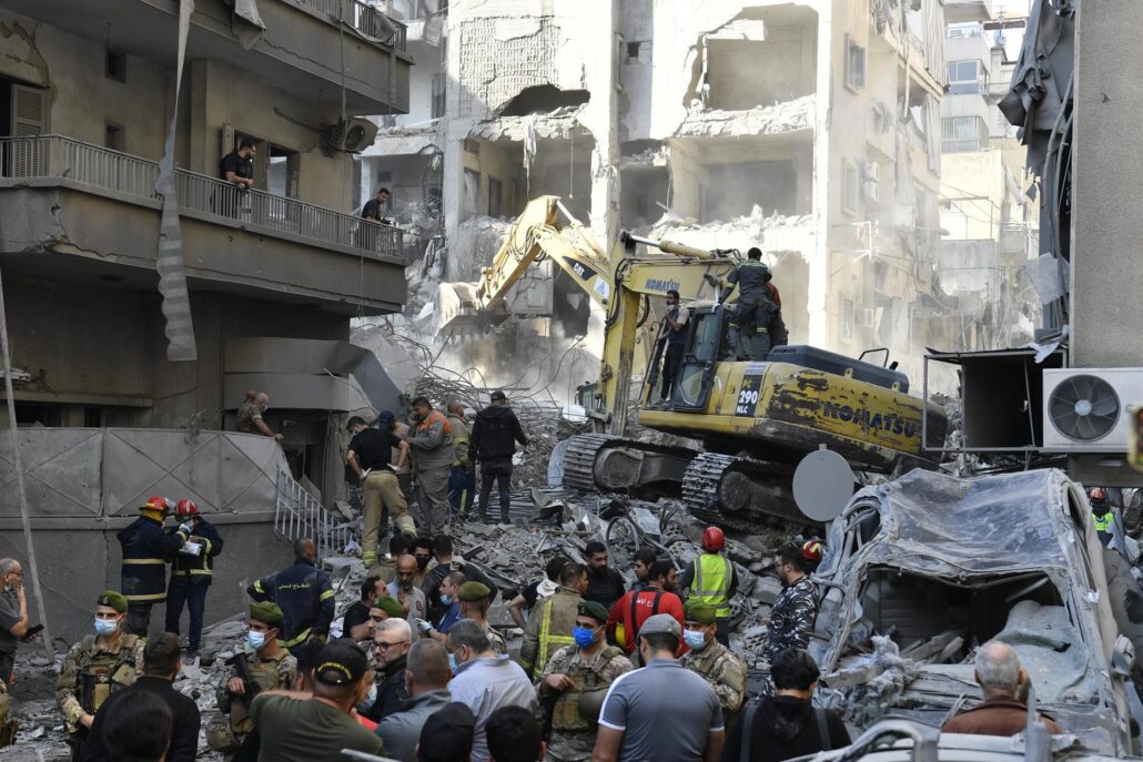 Sube a 20 el número de muertos y a 66 el de heridos en ataque israelí al centro de Beirut