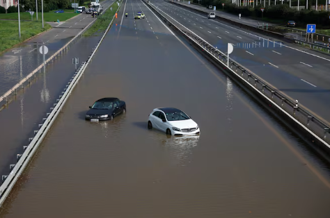 Captura de video en Periódico El País sobre inundaciones en Barcelona