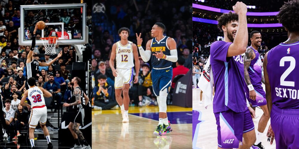 Spurs sorprenden a Warriors, Nuggets torturan a Lakers y Bucks sobreviven a LaMelo