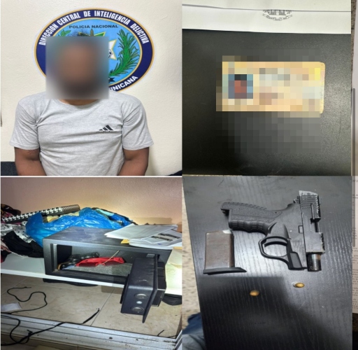 PN y Ministerio Público decomisan armas de fuego en allanamiento realizado en La Vega