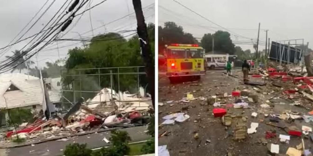 Escape de gas provocó la explosión de oficina de abogados en Puerto Plata