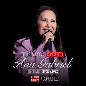 boletas para concierto de Ana Gabriel