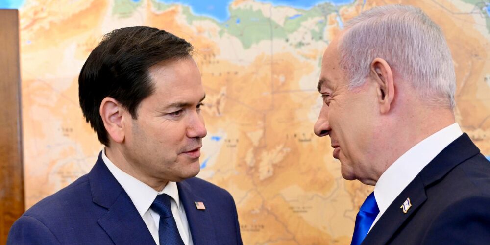 Marco Rubio se reune con Netanyahu