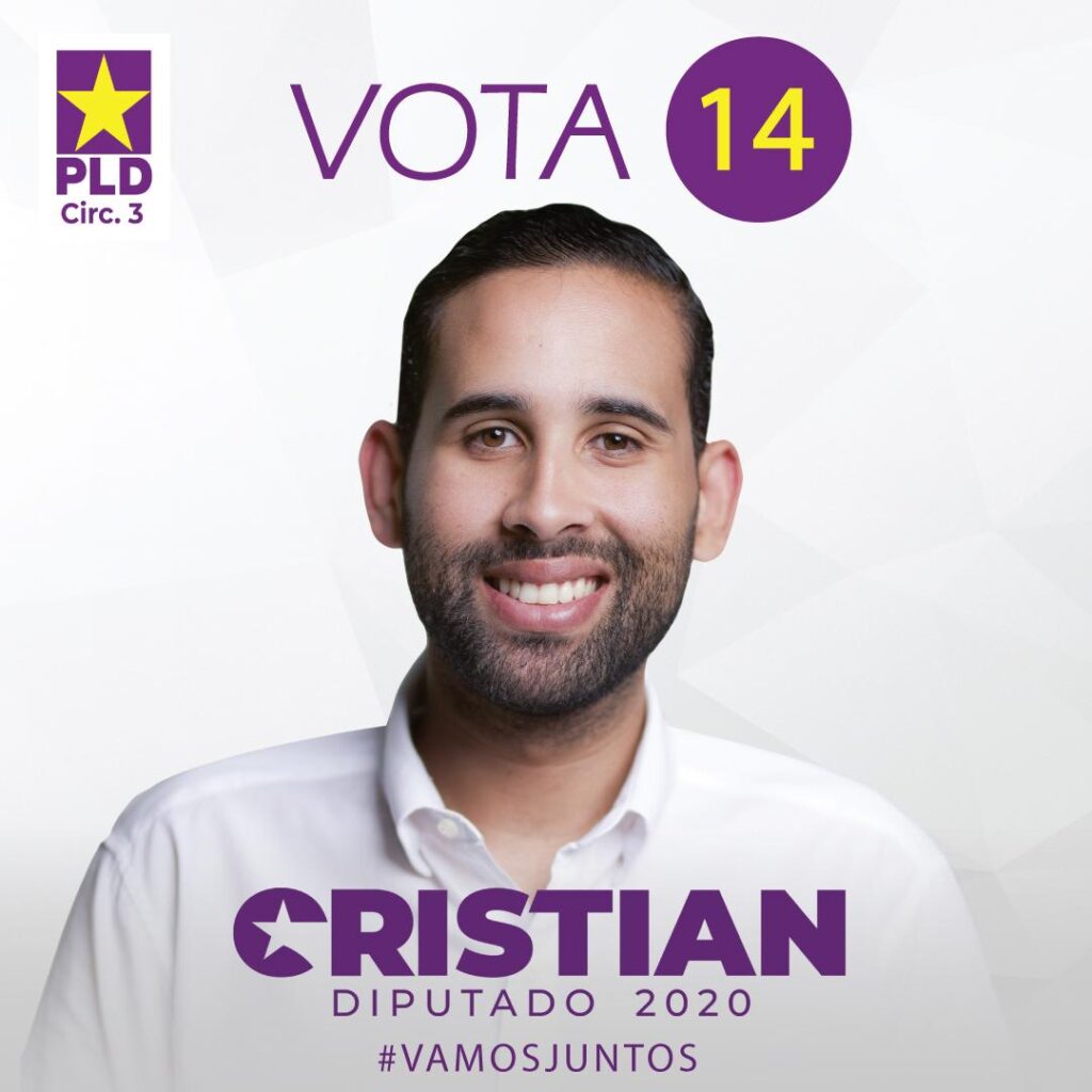 Cristian Morel en su primera aspiración a diputado por el PLD