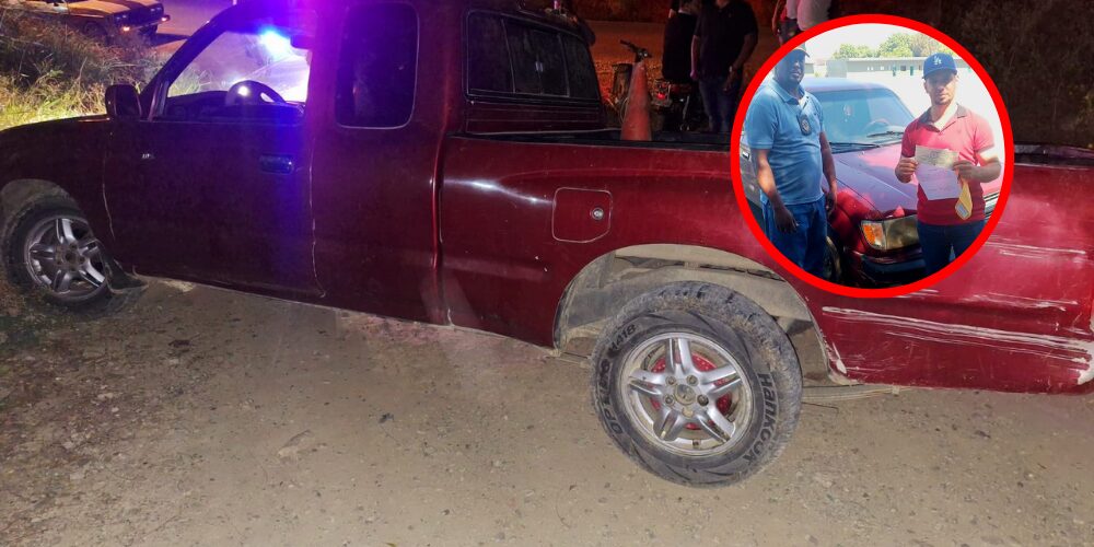 Ejército recupera y entrega a su propietario camioneta robada en Valverde