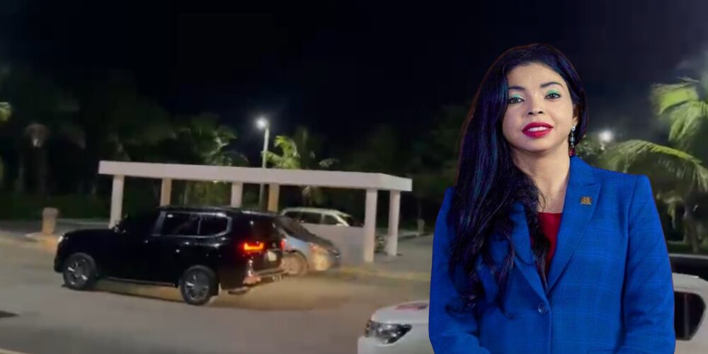 Yeni Berenice salió en la madrugada de hotel en Punta Cana