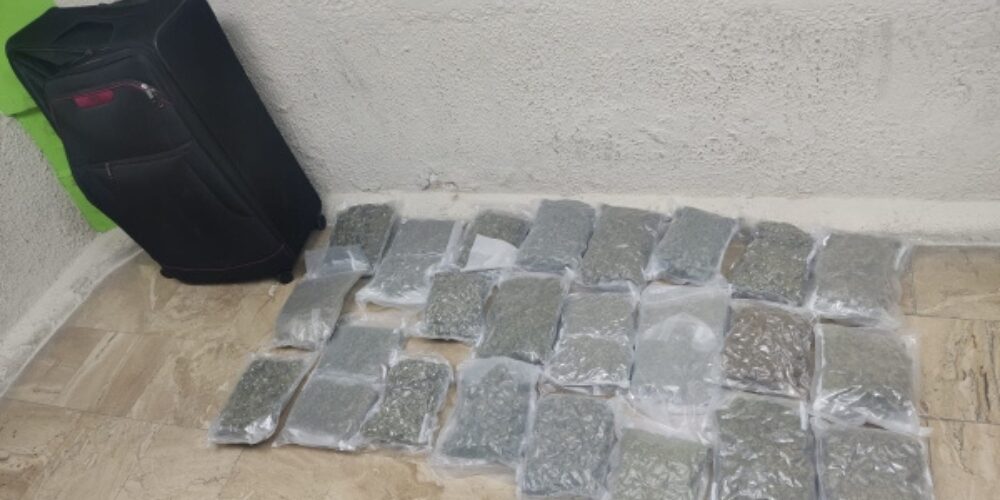 Arrestan a extranjera con 23 paquetes de marihuana en aeropuerto de Punta Cana