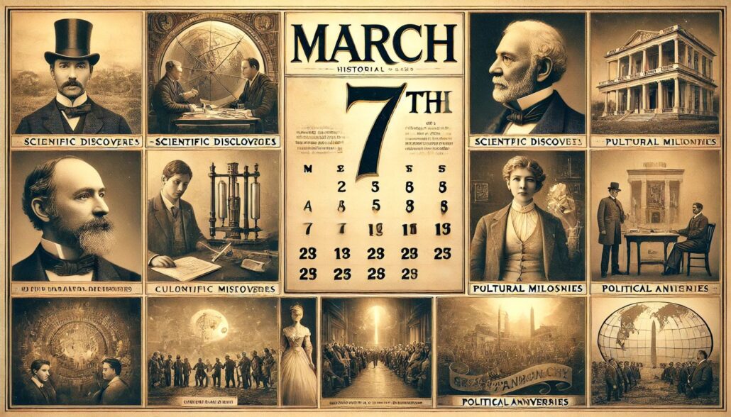 Efemérides del 7 de marzo: ¿qué pasó un día como hoy?