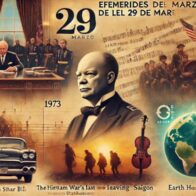 Efemérides del 29 de marzo: ¿qué pasó un día como hoy?