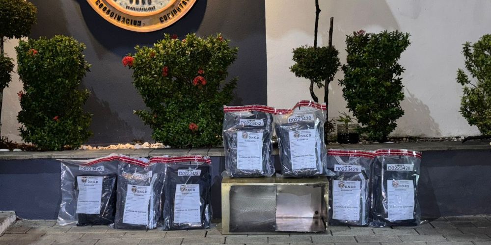 Incautan 13 paquetes de marihuana camuflados en caja de metal tipo baúl