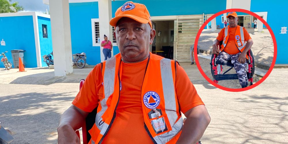 Miembro de la Defensa Civil en Bayaguana supera accidente y continúa sirviendo con entrega