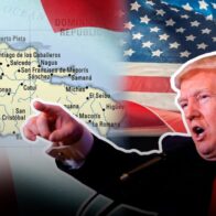 Fotomontaje del presidente Donald Trump y la República Dominicana.