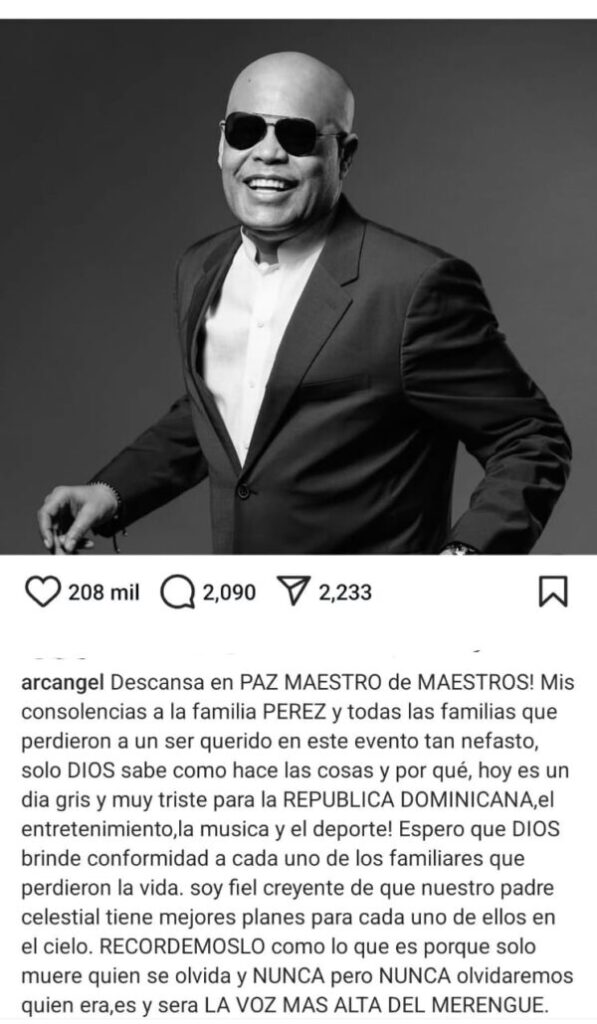 Comunidad artística internacional reacciona a tragedia en el Jet Set | De Último Minuto