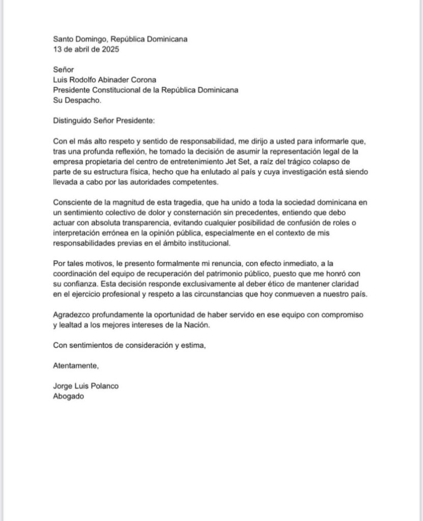Por posible conflicto de intereses, abogado de Antonio Espaillat renuncia del equipo de Recuperación del Patrimonio | De Último Minuto