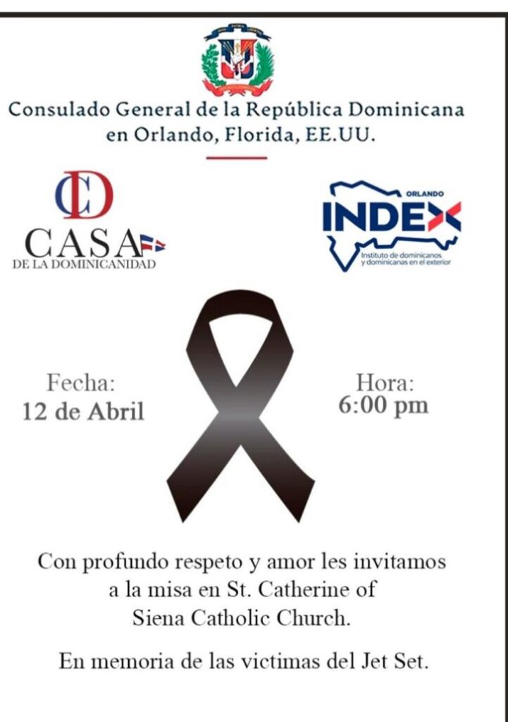 Consulado dominicano en Orlando celebrará misa en memoria de las víctimas del Jet Set | 2 | Consulado dominicano en Orlando celebrará misa en memoria de las víctimas del Jet Set - Noticias de hoy en República Dominicana | De Último Minuto