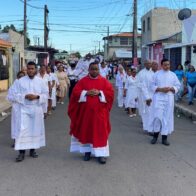 Parroquia San Juan Bautista de Bayaguana realiza procesión del Santo Sepulcro en Viernes Santo