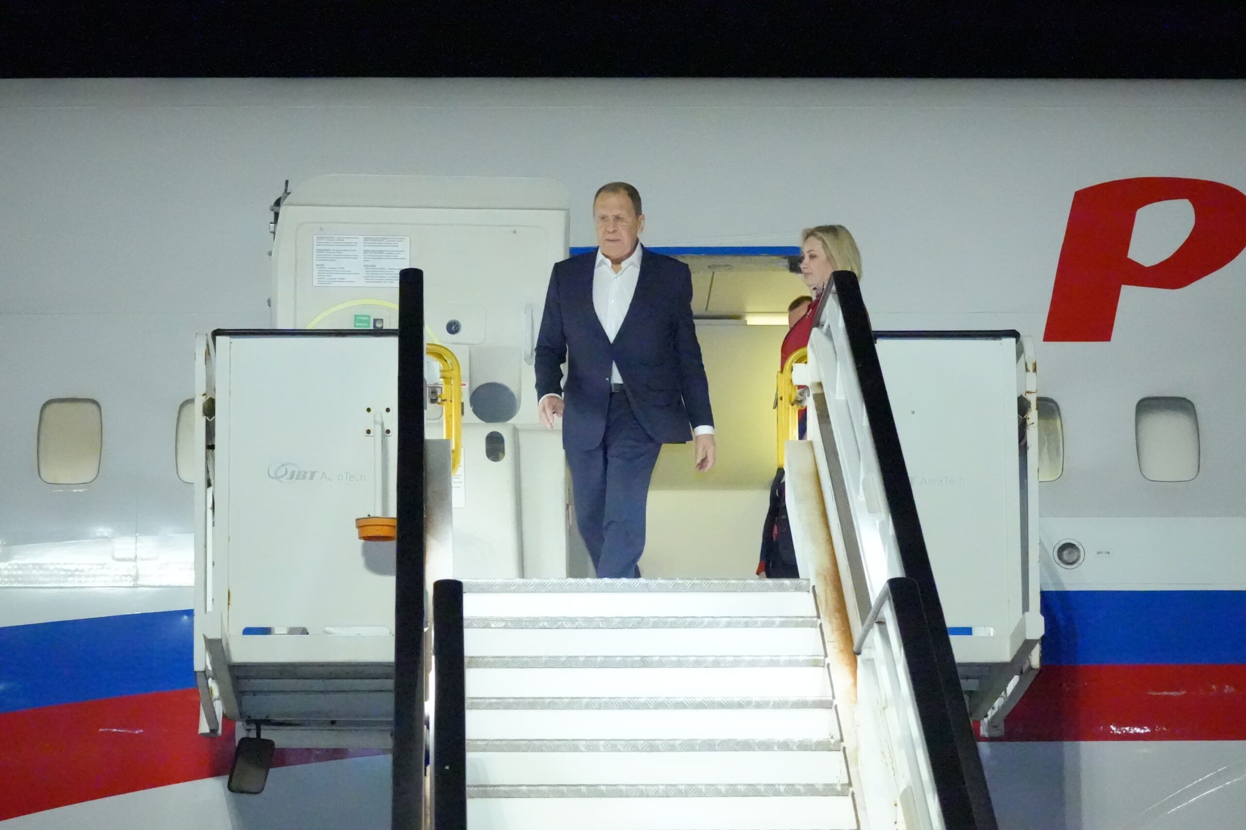 Canciller ruso, Sergey Lavrov llegando a Santo Domingo.