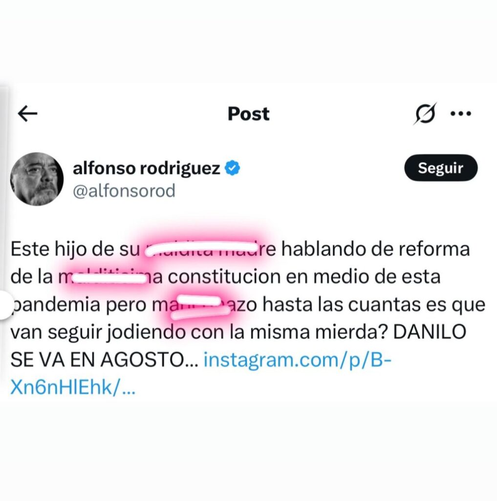 ¡Incoherencia al descubierto! Los insultos de Alfonso Rodríguez a Danilo Medina | De Último Minuto