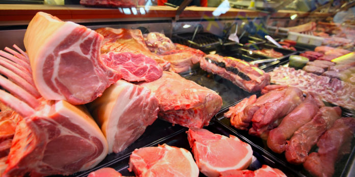 Carne importada.