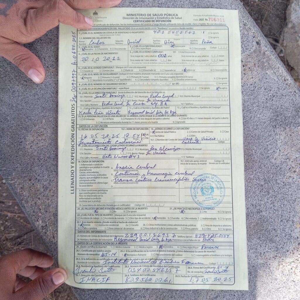 Familia responsabiliza a madrastra de muerte a golpes de bebé de dos años en Los Alcarrizos - Noticias de hoy en República Dominicana | De Último Minuto